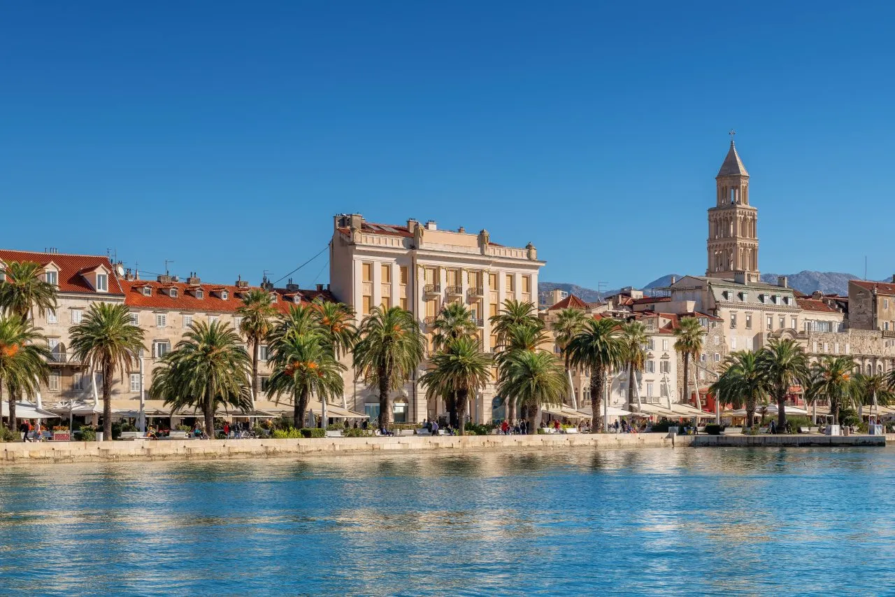 Promenade In Old Town Split