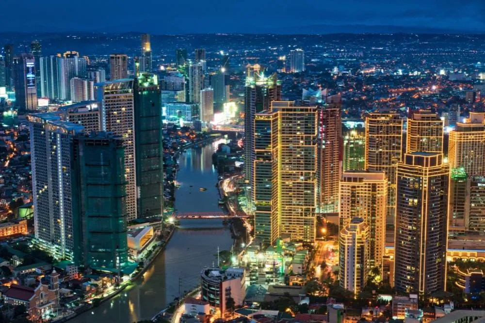 Evening view over Makati City — Getty Images