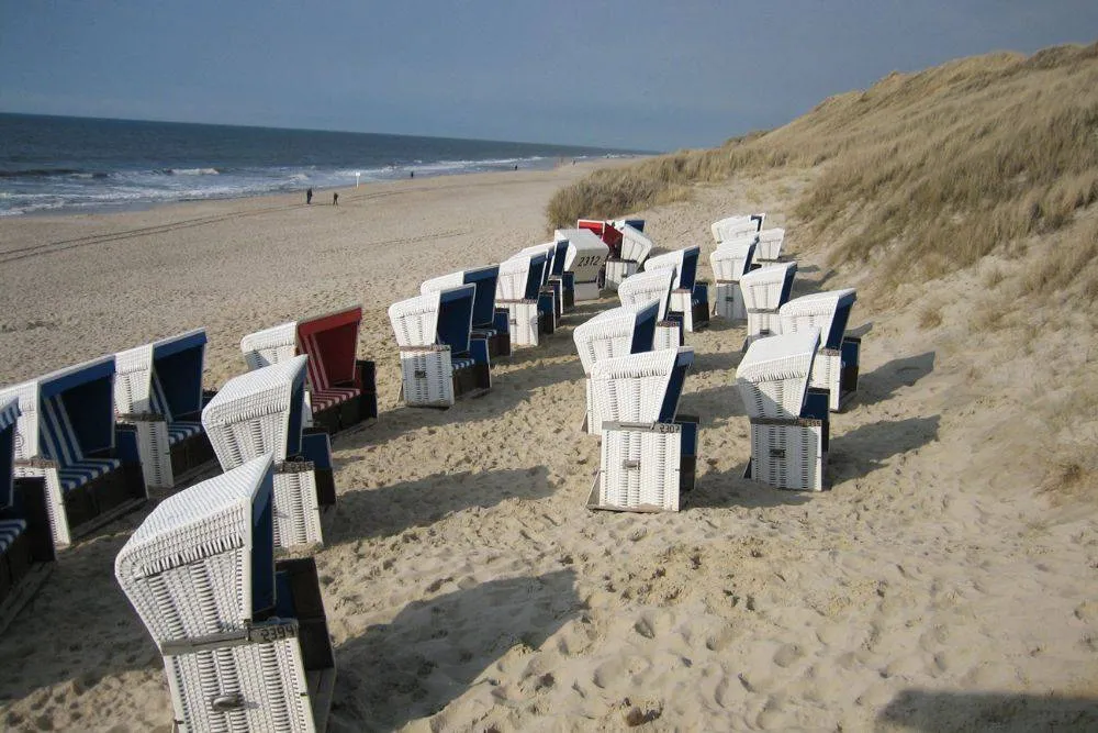 kosze na plaży w Niemczech