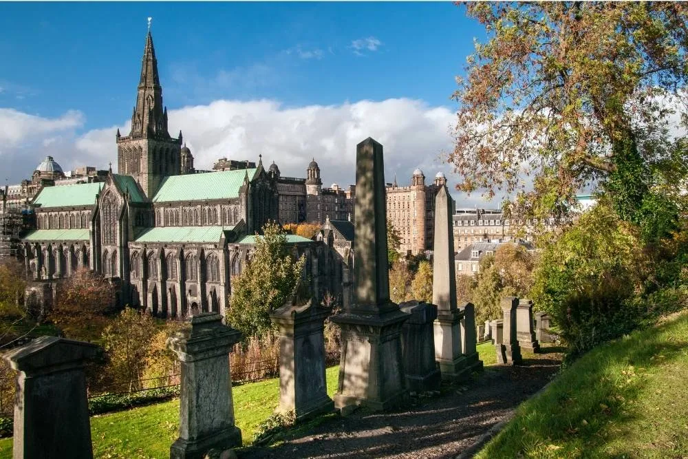 View of Glasgow Cathedral from the Necropolis — Shutterstock