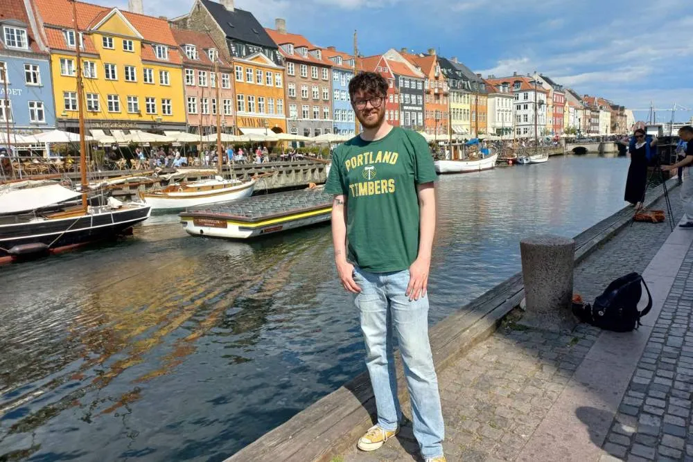 David at Nyhavn by canal — David Szmidt