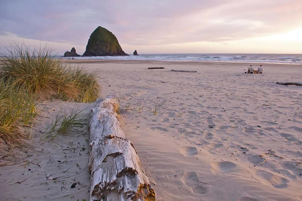 Kilátás a Cannon Beach-re