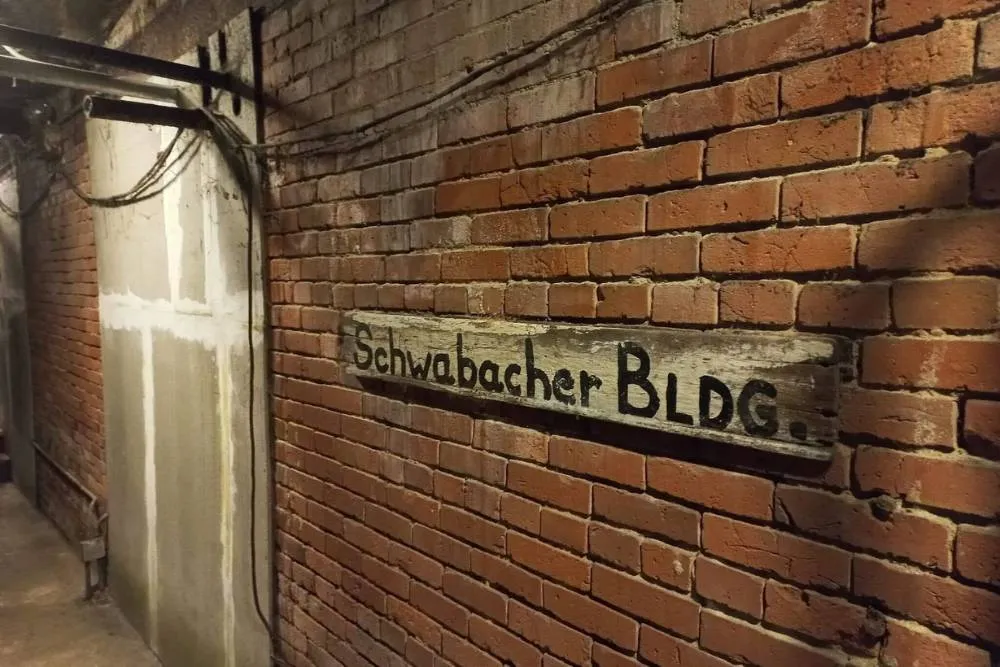 Old building sign in Seattle’s catacombs — David Szmidt