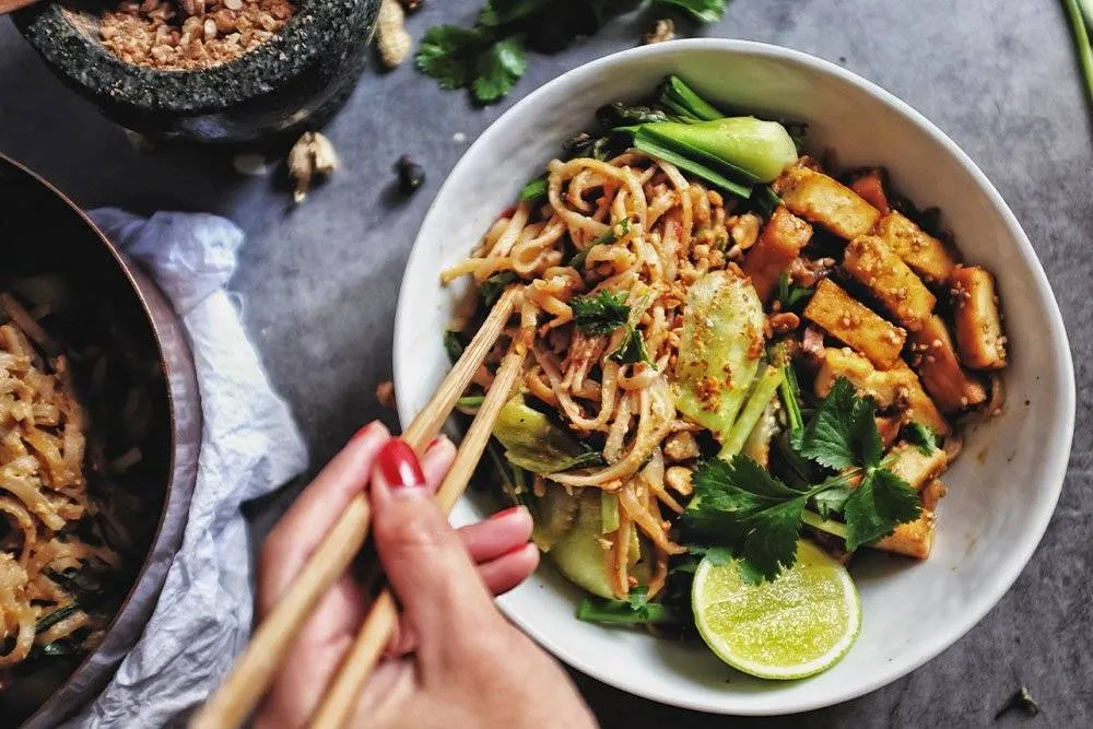 Bowl of vegan pad thai — Shutterstock