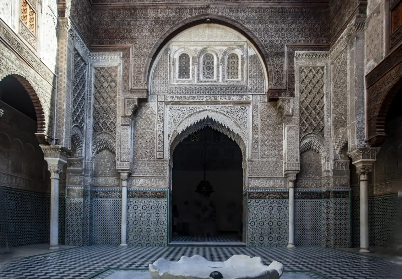 Al-Attarine Madrasa’s intricate architecture