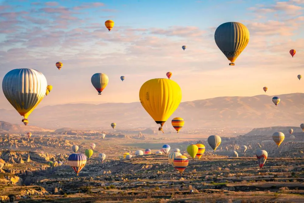 Baloane cu aer cald în Cappadocia