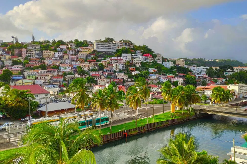 View across river of Fort-de-France — Getty Images