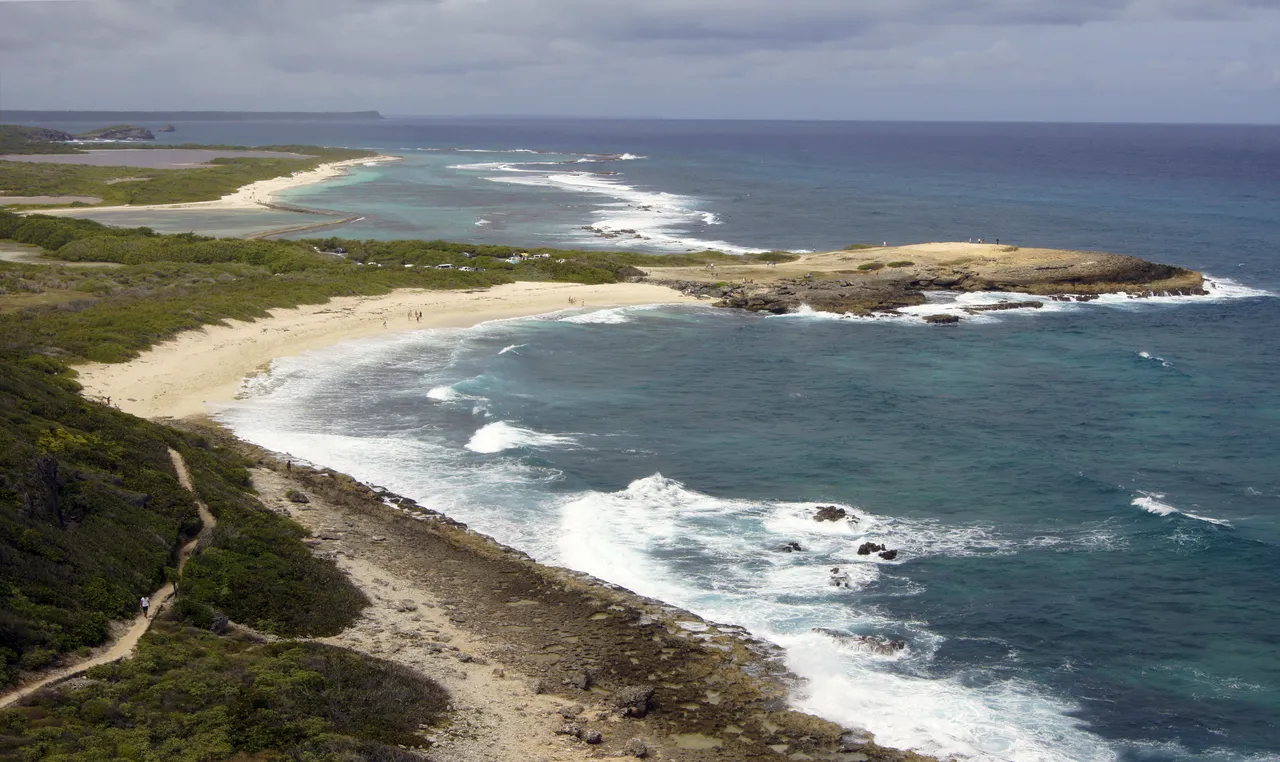 Coast of Grande Terre, Guadeloupe Island - France