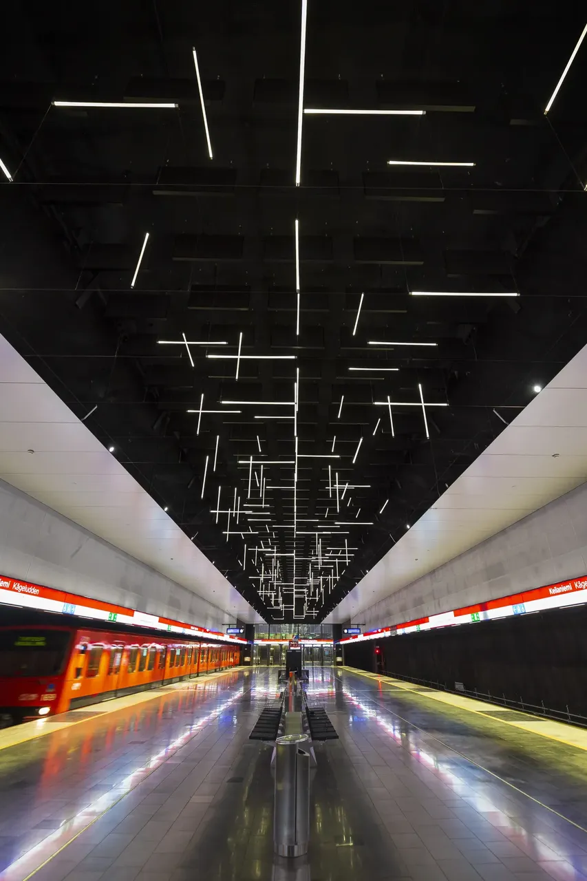 Portrait shot of Helsinki metro platform — Getty Images