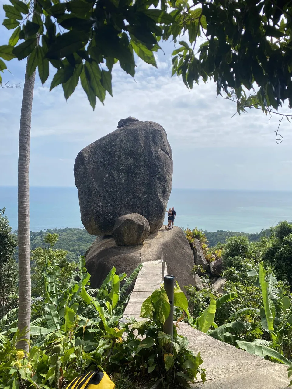 Stone in Koh Samui with incredible views of the coast