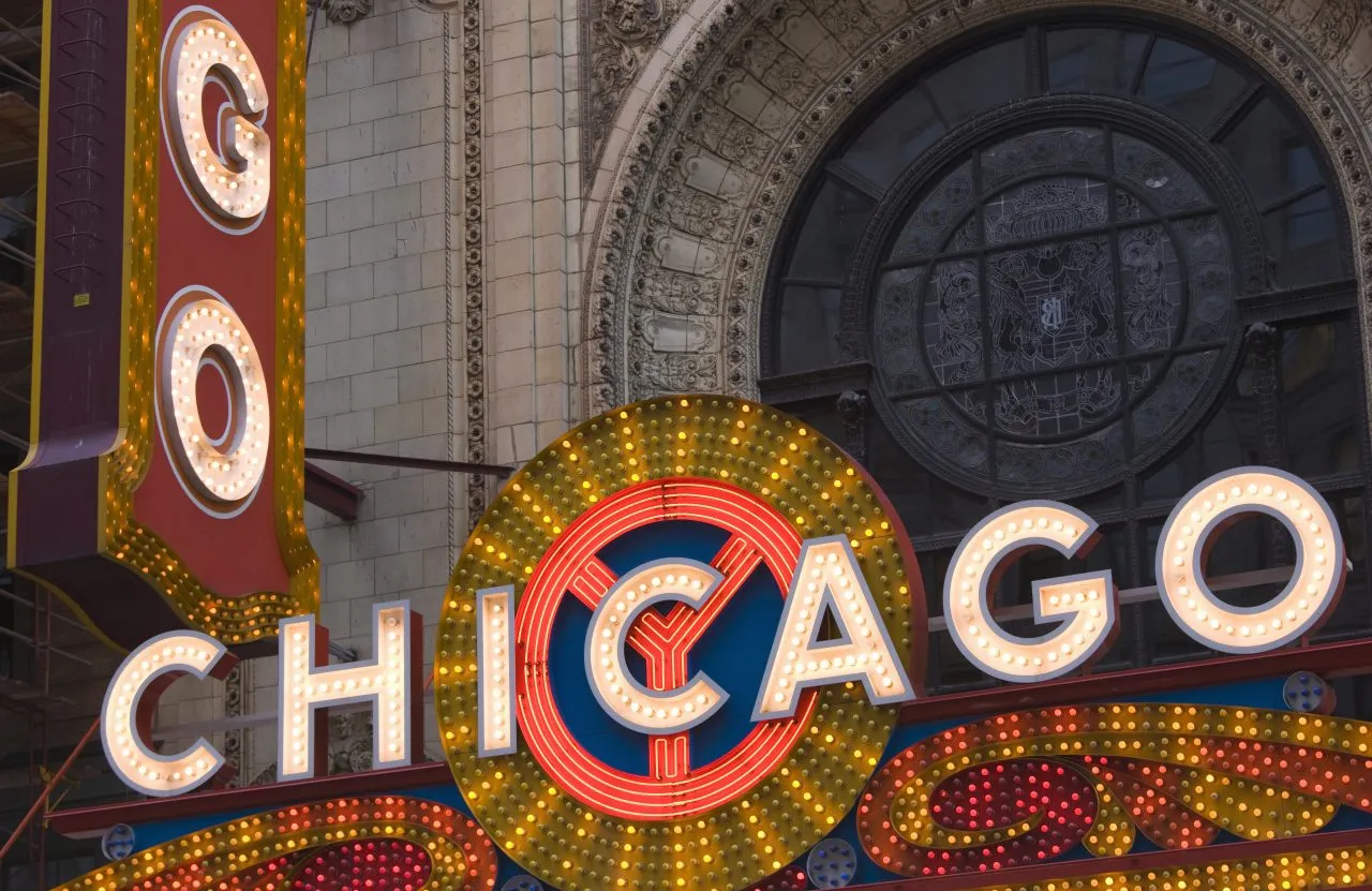 Theater sign, Chicago
