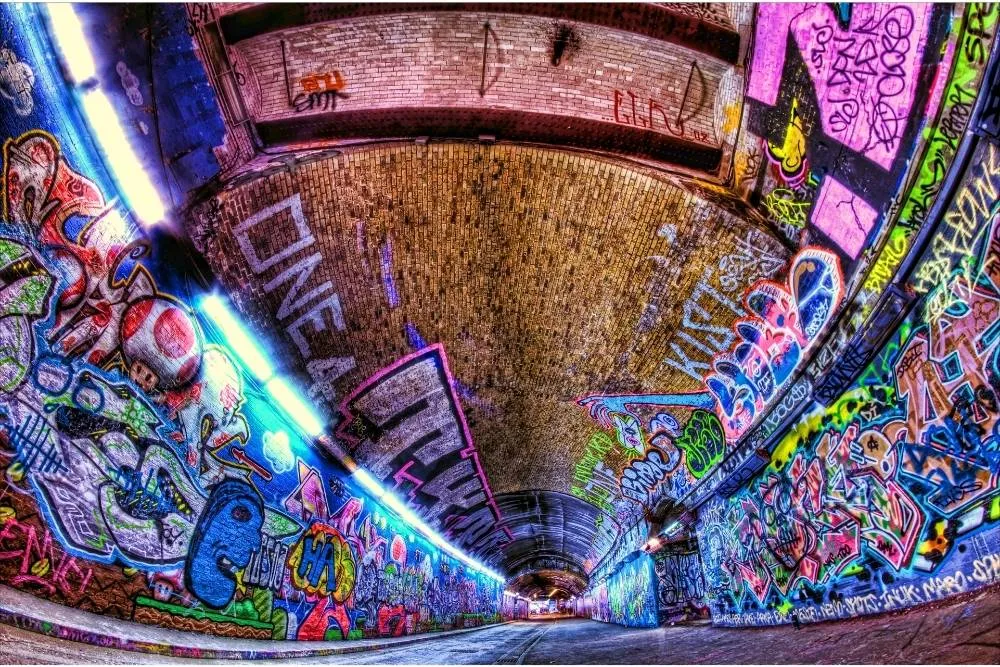 Grafitti art in Leake Street tunnel — iStock