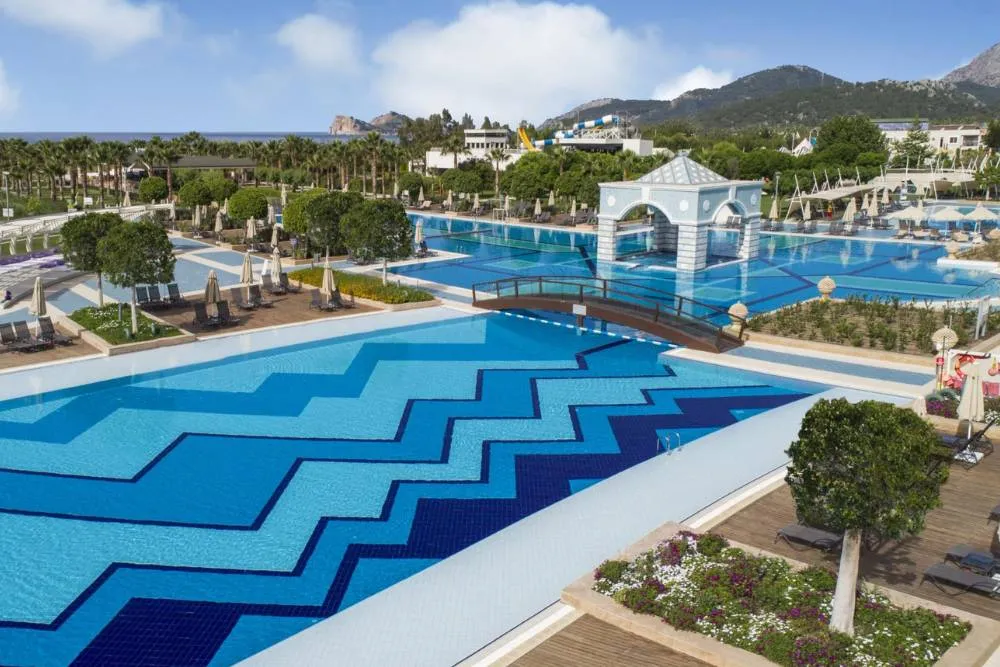 View over outdoor pool and resort — Hilton Dalaman Sarıgerme Resort & Spa
