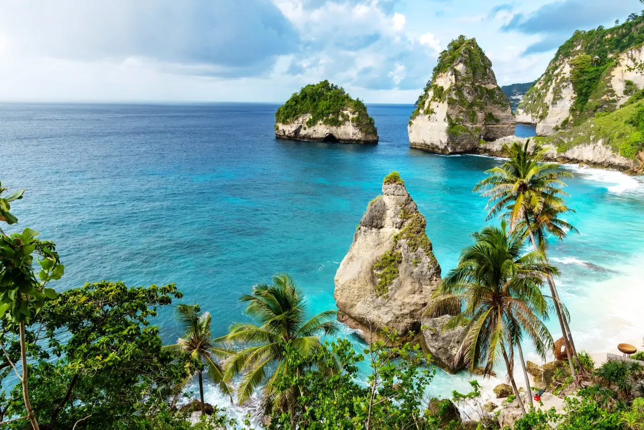 Diamond Beach in Nusa Penida Bali, Indonesia