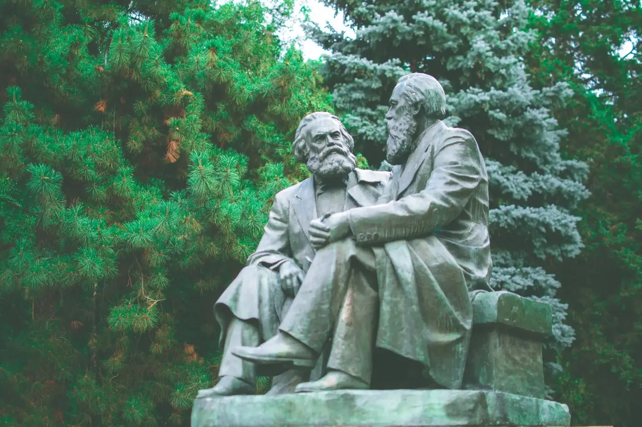 Statues of Marx and Engels deep in an intellectual discussion on the plight of the working class cannot be missed in any post Soviet capital — Ben Finch Bishkek
