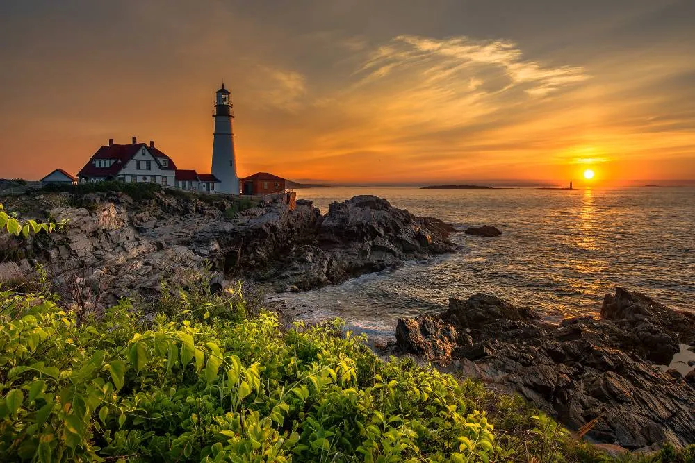 Portland Head Light naplementében - Getty Images
