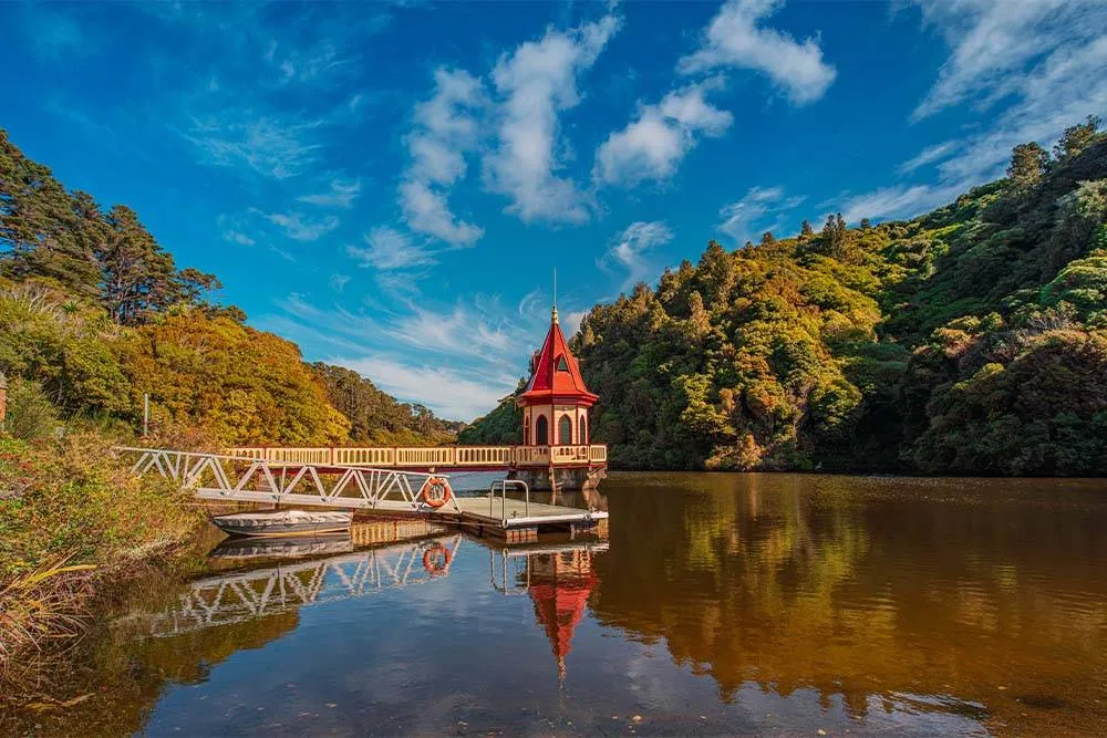 Lake landscape of Zealandia Te Mārā a Tāne — Shutterstock