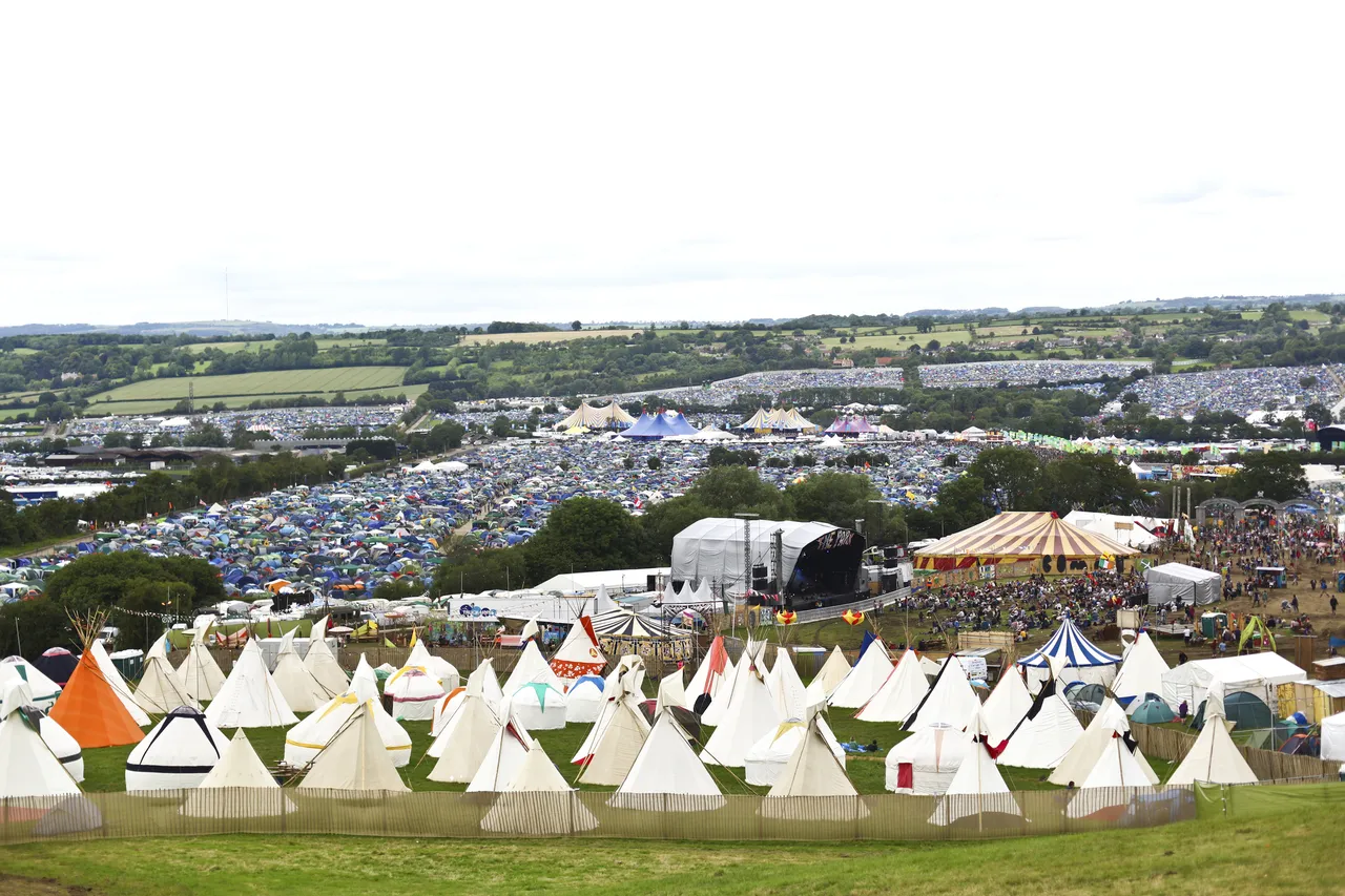 Camping sites at Glastonbury Festival 2011, Worthy Farm, Pilton.
