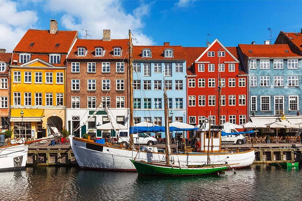 Famous colorful buildings of Nyhavn in Copenhagen — Shutterstock