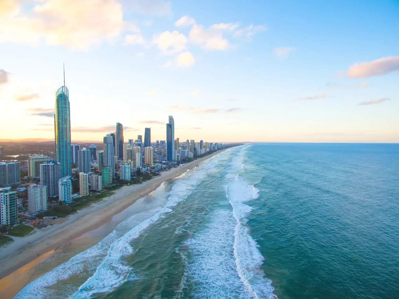 The stretch of high-rise blocks along the beachfront is one of Australia’s most recognisable urban images — Shutterstock beaches 2018